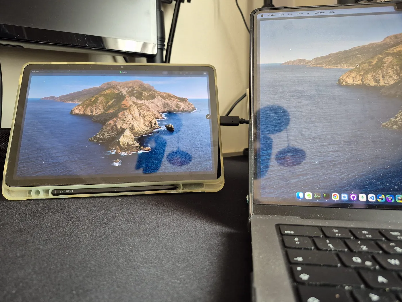 TaaM (tablet as a monitor)